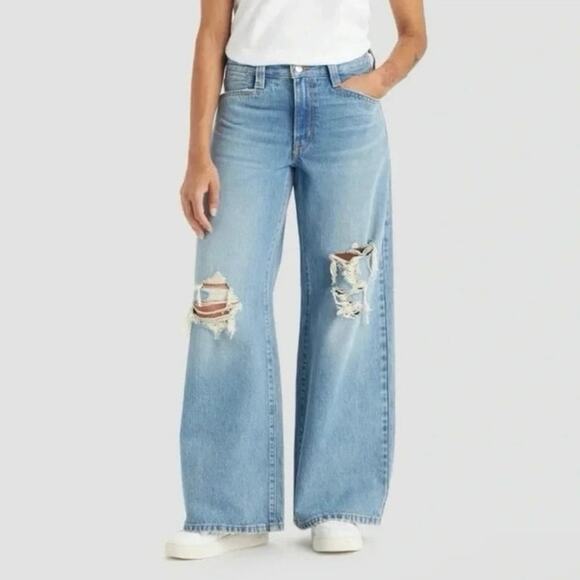Levis Denim - NWT Levi's '94 Baggy Wide Leg Distressed Mid Rise Loose Women’s Jeans size 30